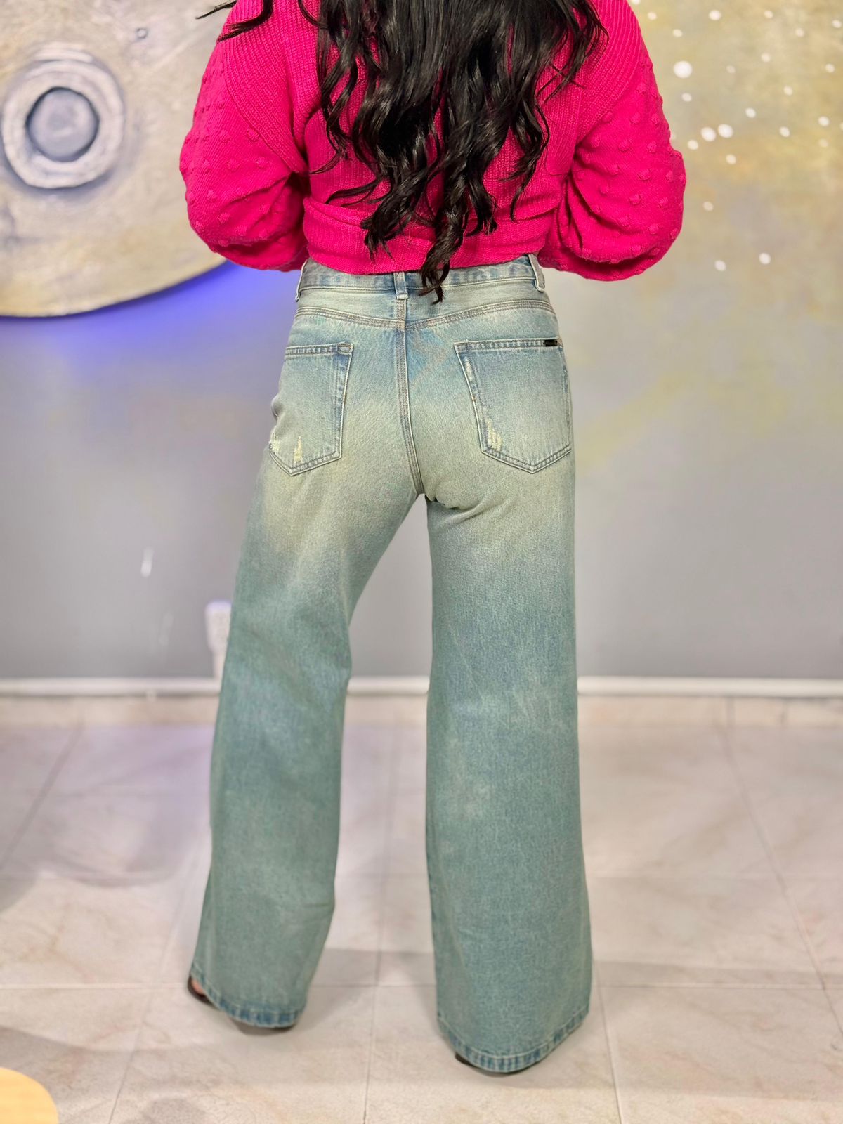 ALTIVA JEANS — vista posterior lavado claro